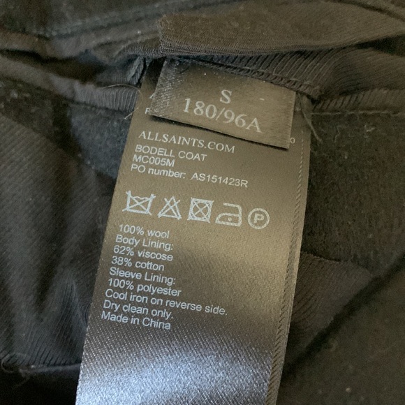 All saints wool coat - Picture 9 of 9